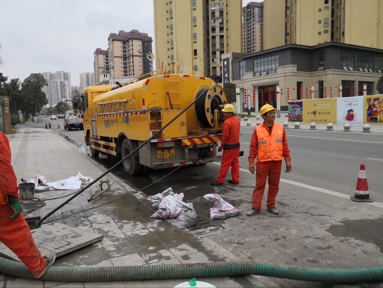 马尾排污管道清淤-管道清洗